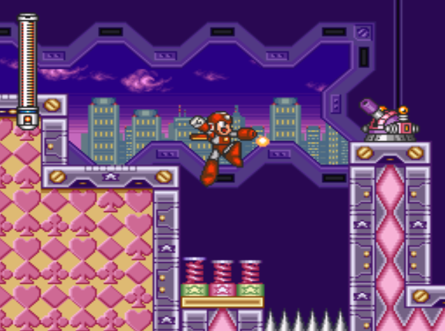 Mega Man 7 screenshot - Spring Man